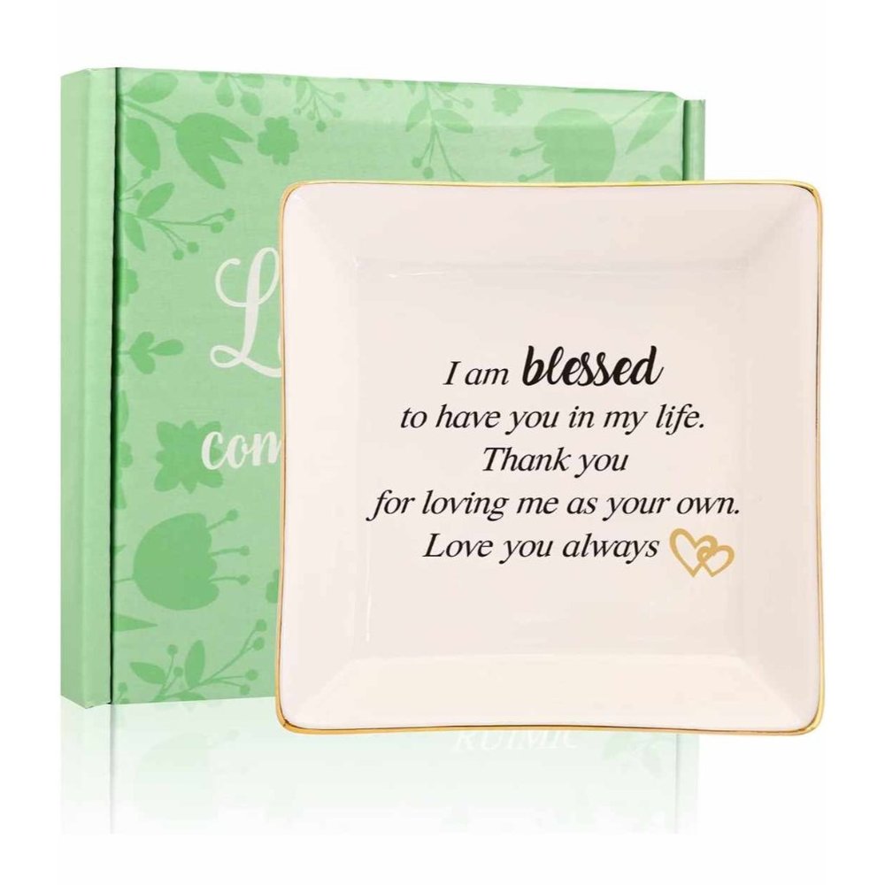 Ceramic Ring Dish, Jewelry Trinket Tray, I am Blessed to Have You...